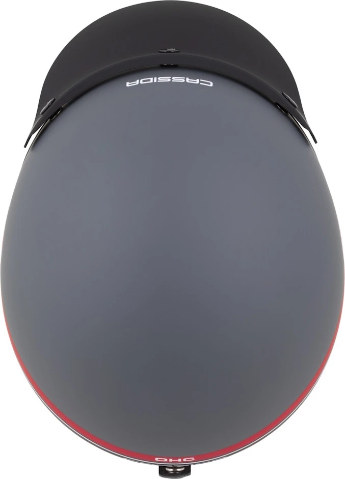 Motociklo šalmas Cassida Oxygen Jawa OHC 2.0 matinis pilkas/raudonas/juodas/baltas