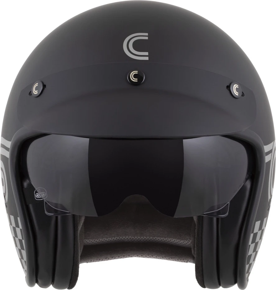 Motociklo šalmas Cassida Oxygen Rondo 2.0 matinis juodas/sidabrinis