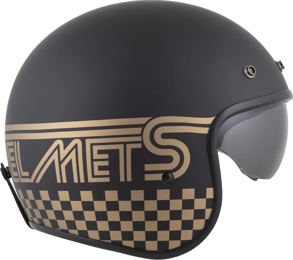 Motociklo šalmas Cassida Oxygen Rondo 2.0 matinis juodas/auksinis