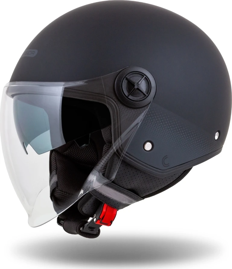 Motociklininko šalmas Cassida Handy Plus matinė juoda/pilka