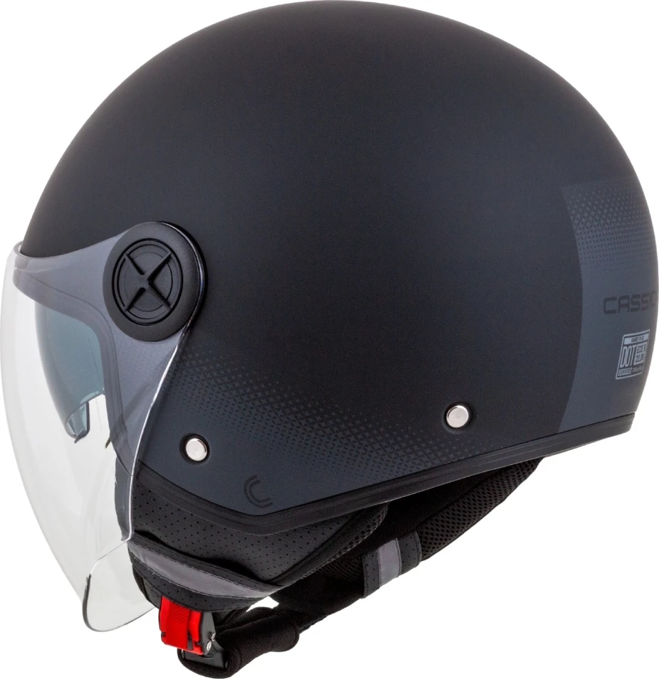 Motociklininko šalmas Cassida Handy Plus matinė juoda/pilka