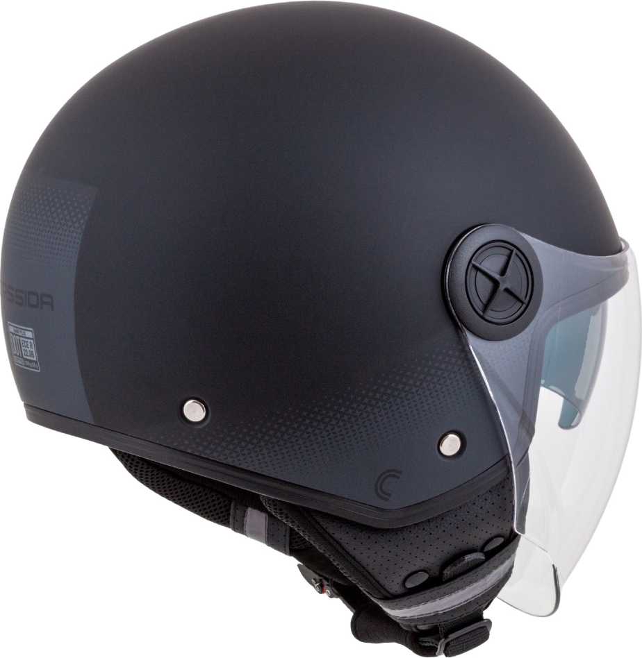 Motorcycle Helmet Cassida Handy Plus Matte Juodas/Gray