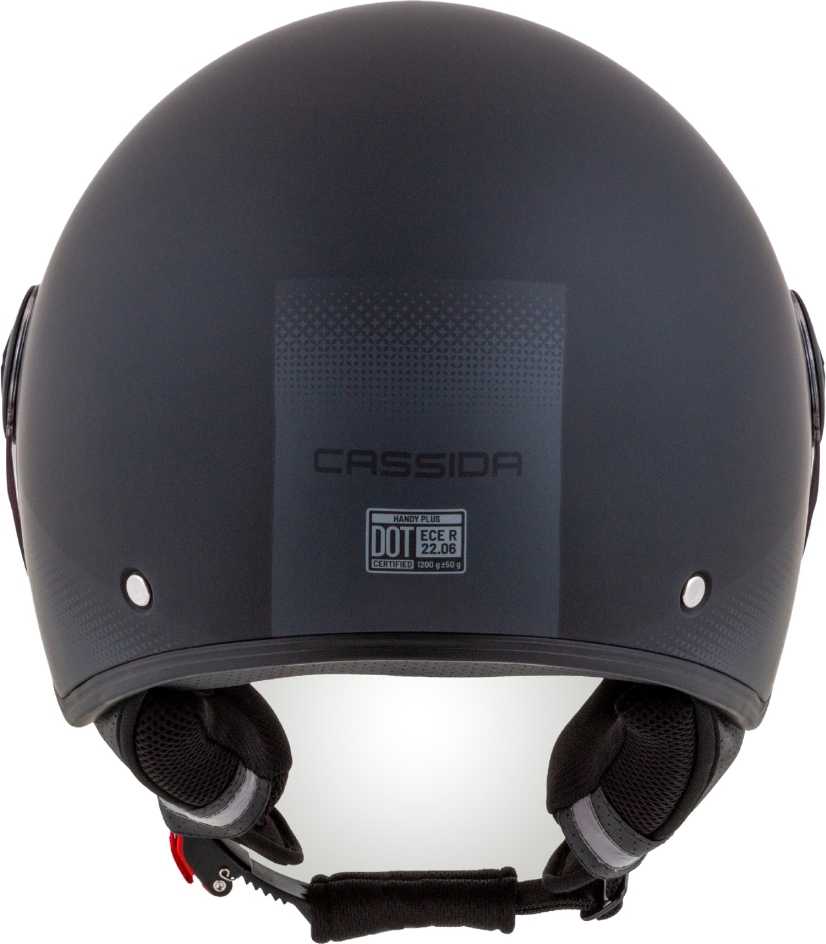 Motorcycle Helmet Cassida Handy Plus Matte Juodas/Gray
