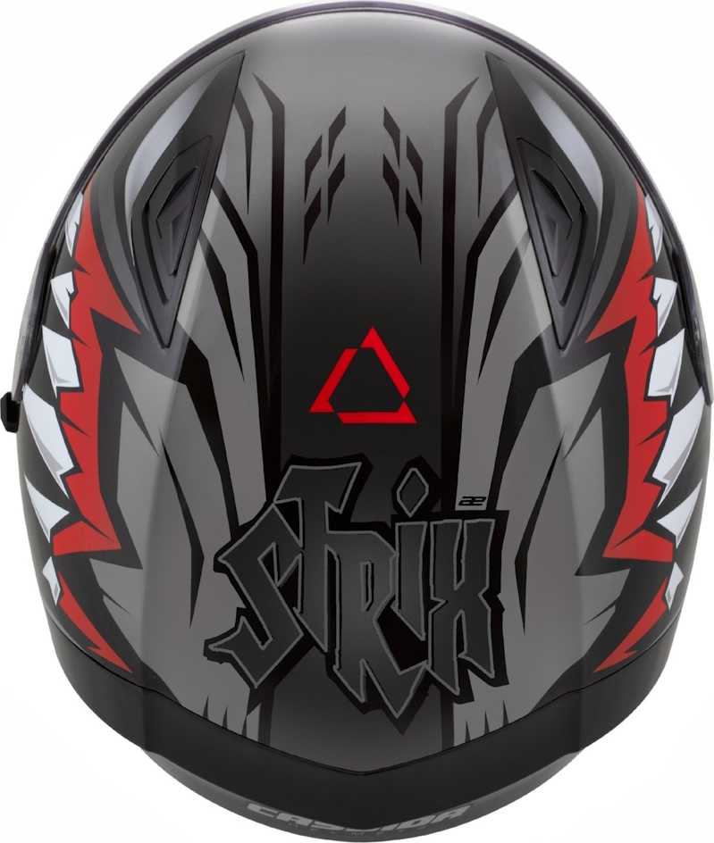 Motociklo šalmas Cassida Orbit StriX raudonas/pilkas/baltas/juodas