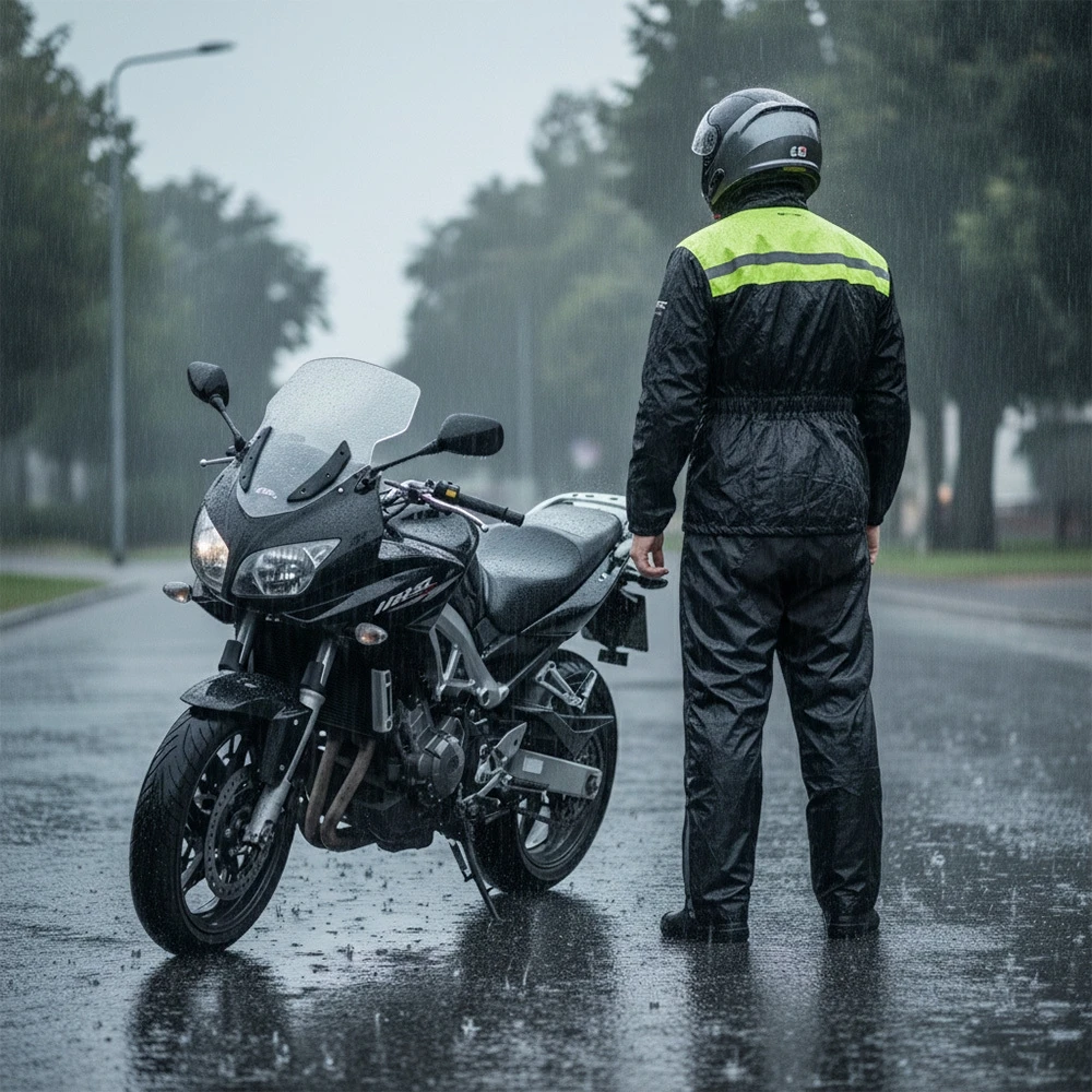 Motociklininko lietaus striukė W-TEC Nowet