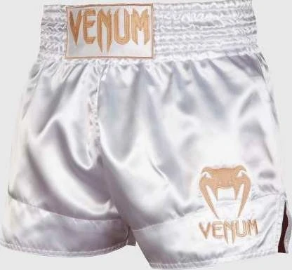 Muay Thai šortai Venum Classic – balti/auksiniai