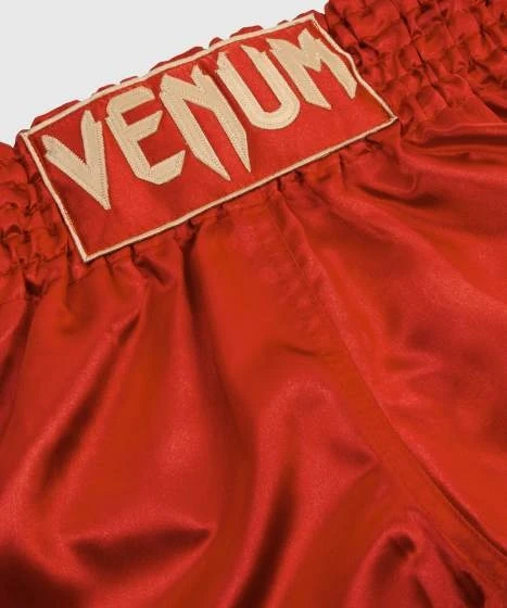 Muay Thai šortai Venum Classic - Bordo/Auksinė