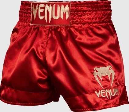 Muay Thai šortai Venum Classic - Bordo/Auksinė