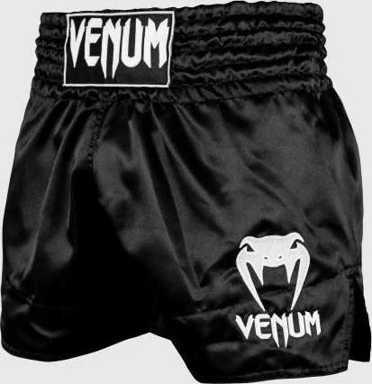 Muay Thai šortai Venum Classic - juodi/balti