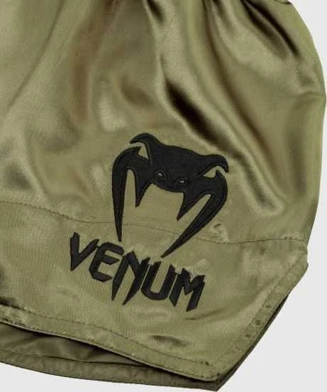 Muay Thai šortai Venum Classic - Khaki/Juodas