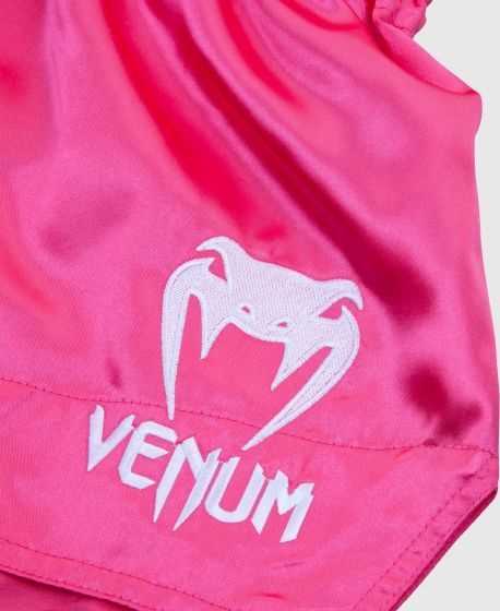 Muay Thai šortai Venum Classic, rožiniai/balti