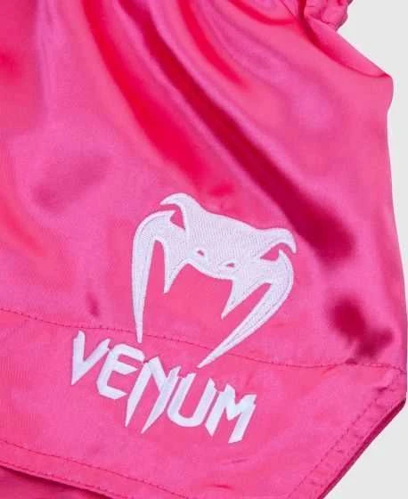 Muay Thai šortai Venum Classic, rožiniai/balti