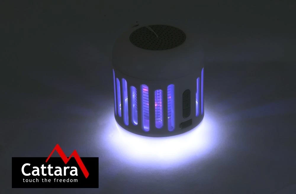 Muzikos grotuvas, žibintuvėlis + UV vabzdžių gaudyklė Cattara