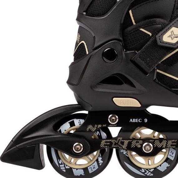 Riedučiai Nils Extreme NA14174 juodi-smėlio sp. - PU70 mm/82A (S 31-34)