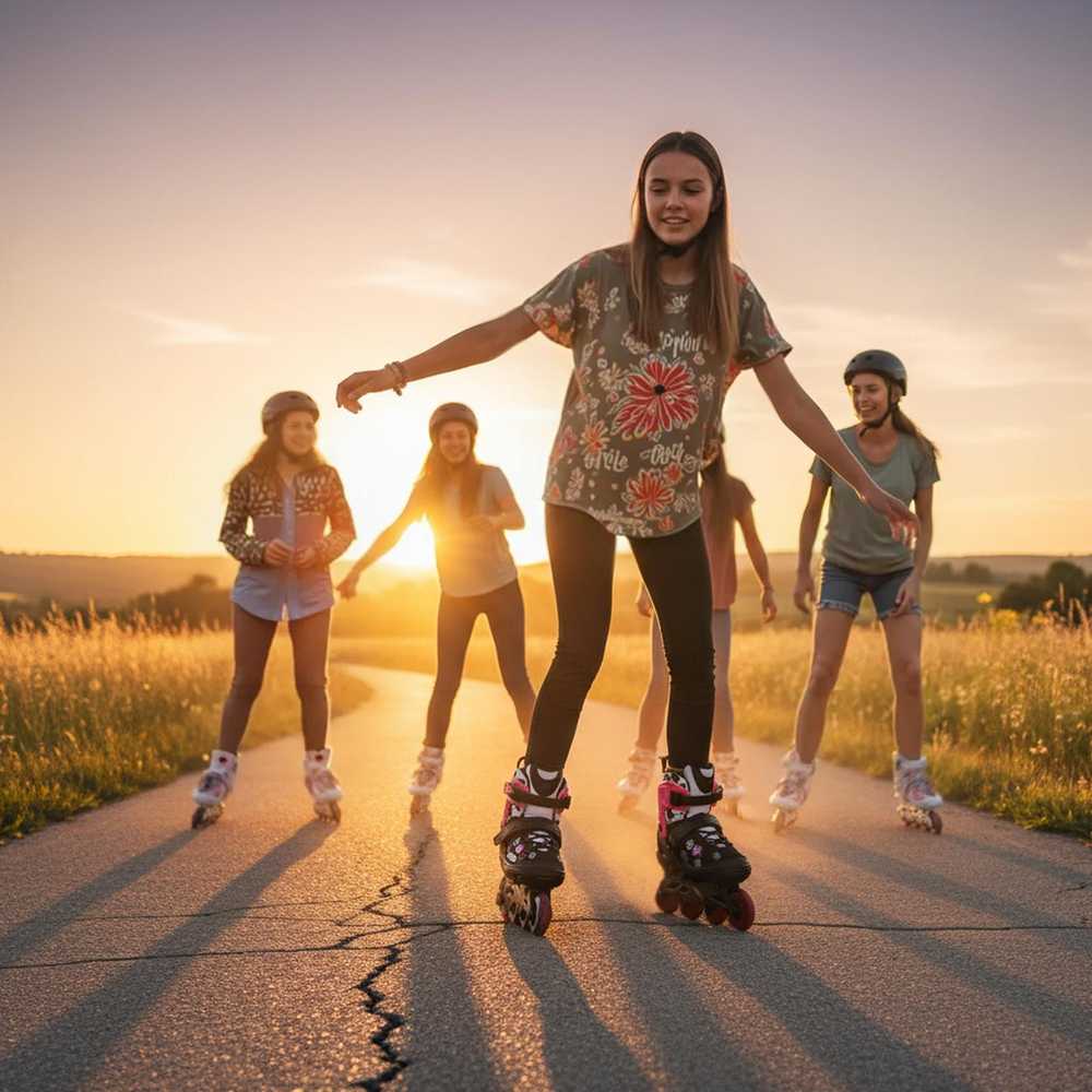 Riedučiai Nils Extreme Vibe NA2053A rožiniai, dydis XS (29-32)
