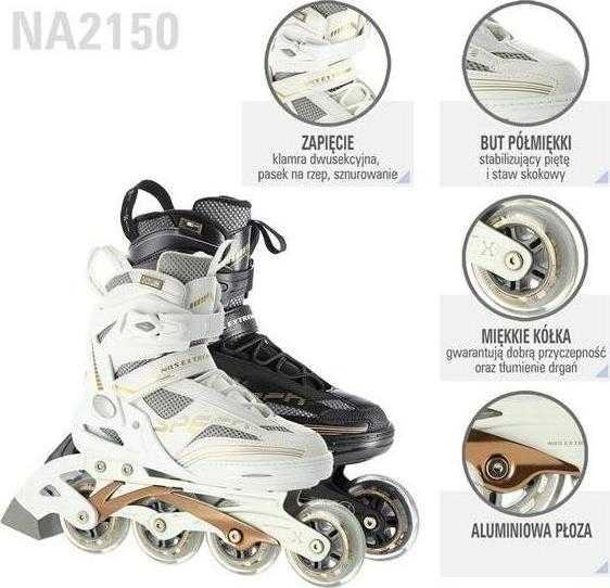 Riedučiai Nils Extreme NA2150 juodos-auksinės sp. - 41