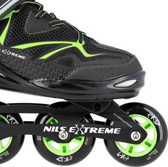 Riedučiai Nils Extreme NA9022 juodi-žali - 41