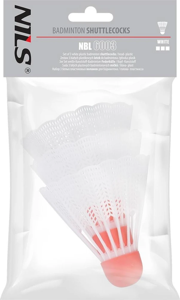 Nailoniniai badmintono plunksniukai Nils NBL6003, 3 vnt.