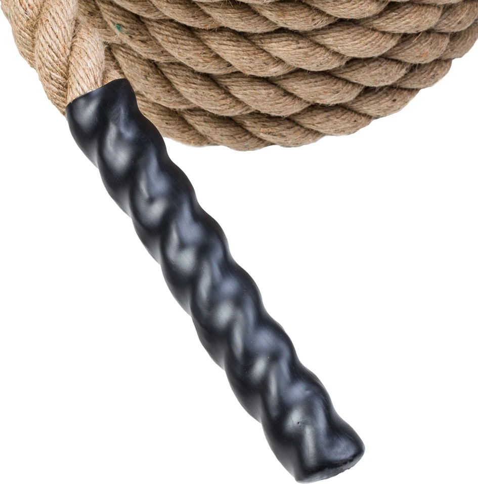Natūrali jėgos-kovos virvė iš sizalio inSPORTline Waverope Base 15m 40mm 9,6kg