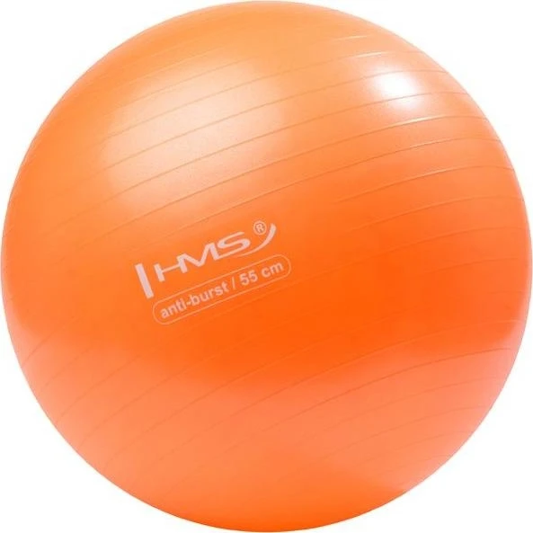 Naujas oranžinis gimnastikos kamuolys HMS YB02, 55 cm