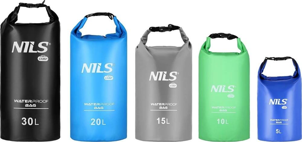 Vandeniui atsparus krepšys Nils Camp NC1703 30 l, juodas