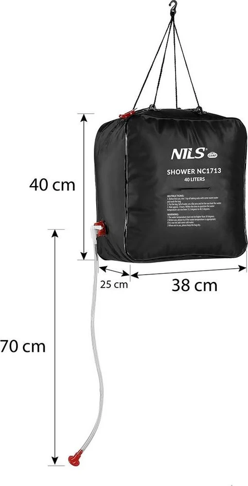 NC1713 PORTABLE SHOWER 40L NILS CAMP
