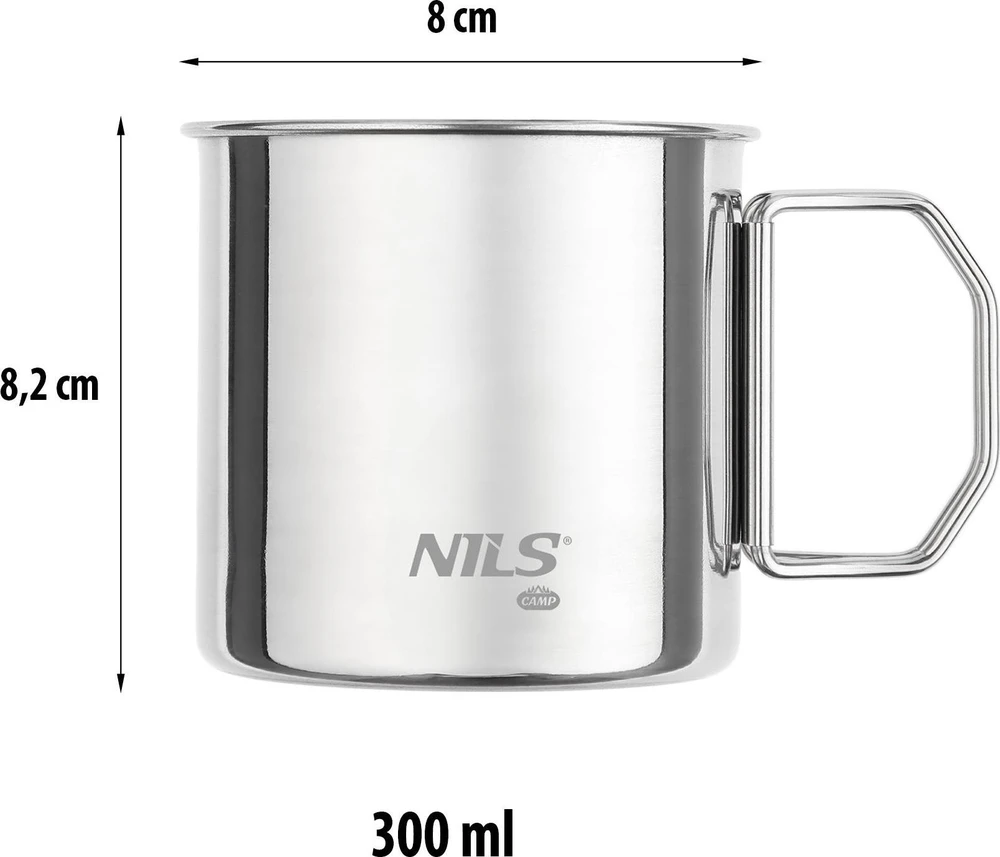 Nils Extreme Nerūdijančio plieno puodelių rinkinys Nils Camp NC1762