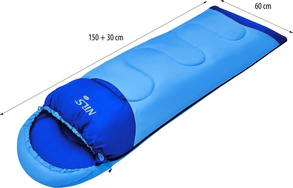 NC2007 Mėlynas SLEEPING BAG JUNIOR NILS CAMP
