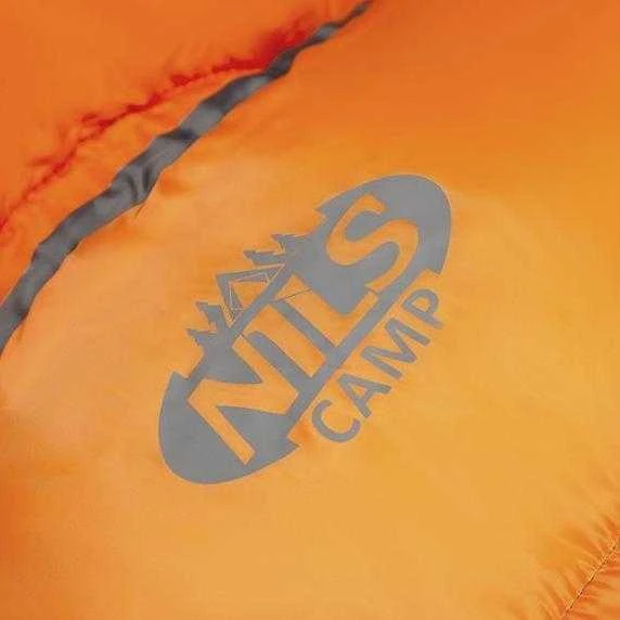 Miegmaišis Nils Camp NC2008 juodas-oranžinis, L dydis