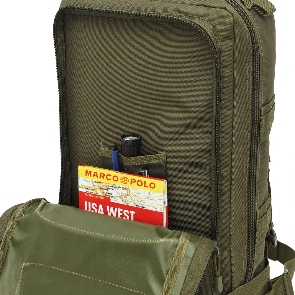 NC3902 Ranger taktinė kuprinė, žalia, 45 l, NILS Camp