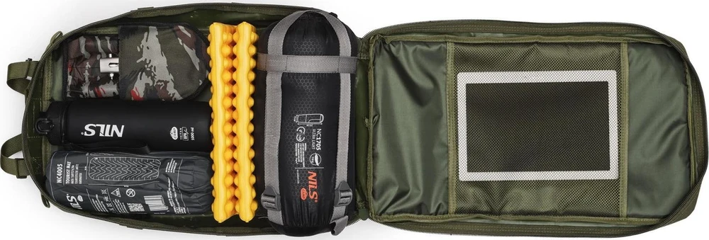 NC3902 Ranger taktinė kuprinė, žalia, 45 l, NILS Camp
