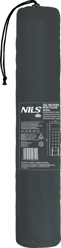 Savaime prisipučiantis kilimėlis NILS CAMP NC4018, tamsiai pilkas