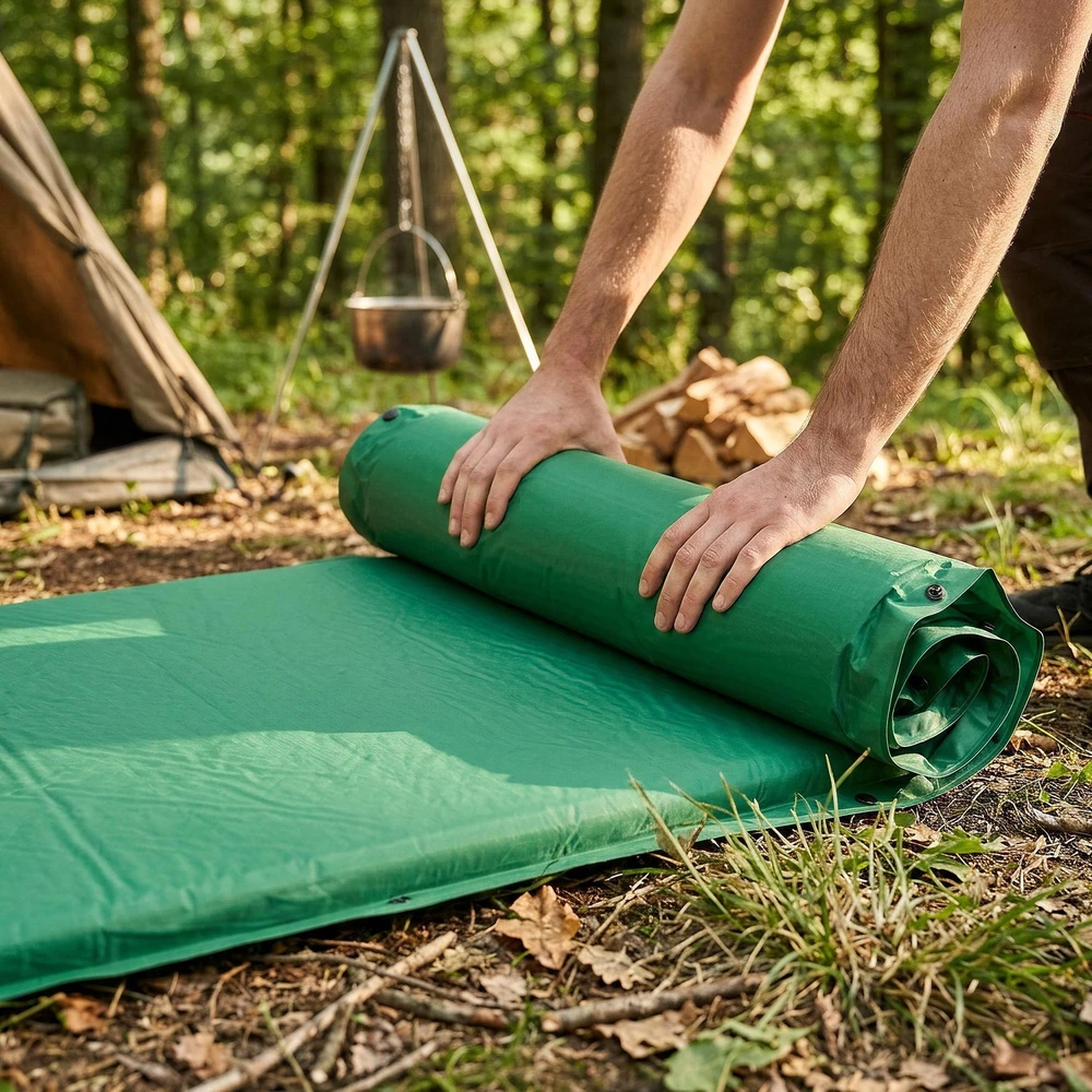 Savaime prisipučiantis kilimėlis Nils Camp NC4050, žalias