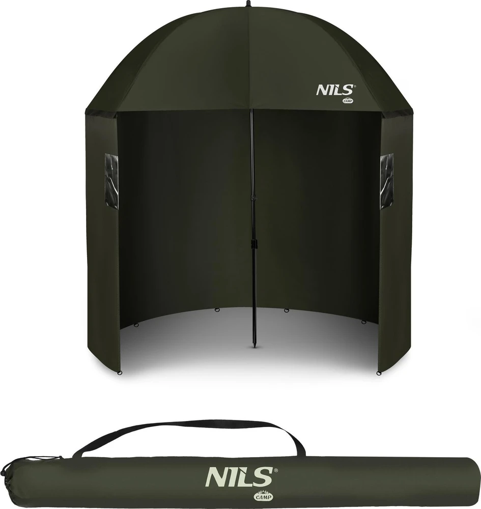 Žvejybinis skėtis su šonine sienele NILS CAMP NC4702