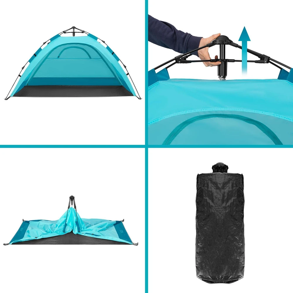 Nils Camp Automatinė paplūdimio palapinė Nils NC4802, mėlyna