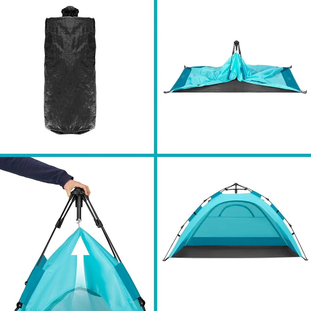 Nils Camp Automatinė paplūdimio palapinė Nils NC4802, mėlyna
