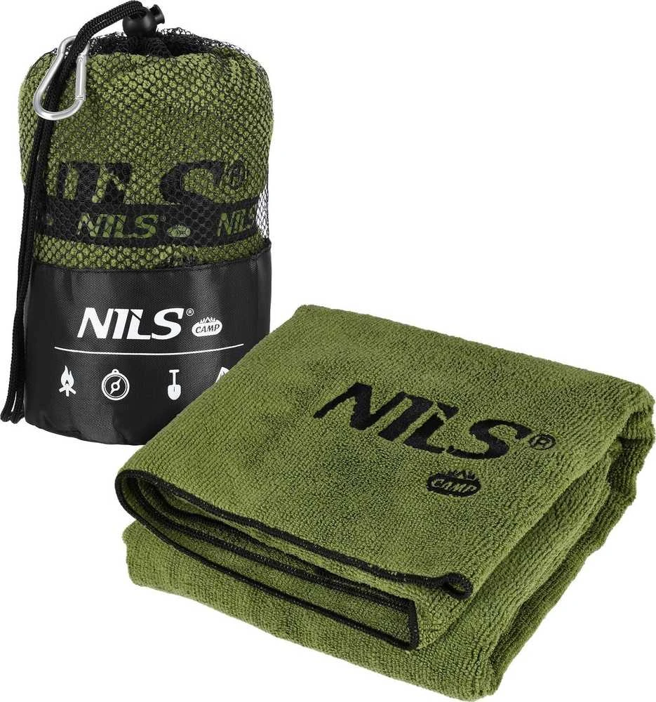 Rankšluostis NCR15 MILITARY KHAKI MICROFIBER TOWEL 120x60 cm Nils Camp