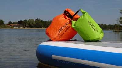 Neperšlampamas maišas BasicNature 210T 5L, oranžinis