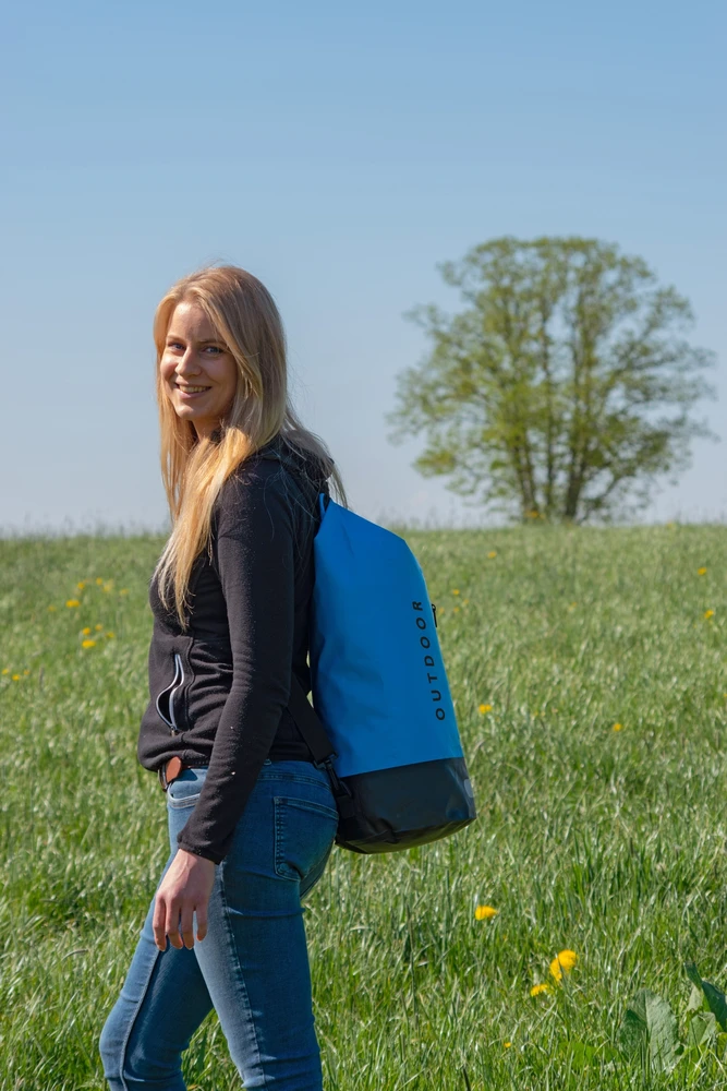 Neperšlampamas maišas Origin Outdoors 500D Plus 20L, mėlynas