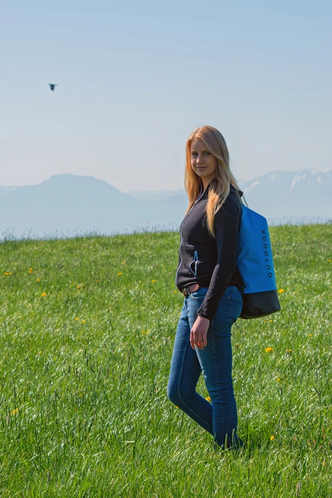 Neperšlampamas maišas Origin Outdoors 500D Plus 20L, mėlynas