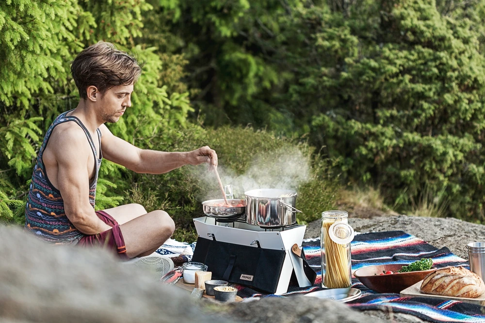 Švedija Puodas Primus Campfire Cookset stainless steel small
