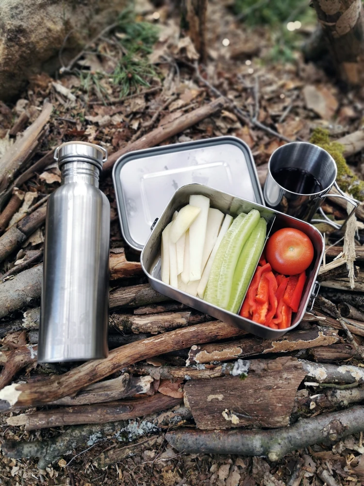 Nalgène Sulankstomas nerūdijančio plieno puodelis BasicNature Space Safer Mini, 0.35L