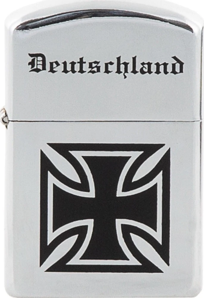 Vėjui atsparus žiebtuvėlis MFH Deutschland - poliruotas chromas, neužpildytas