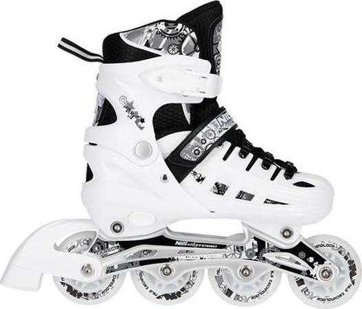 Riedučiai/pačiūžos Nils Extreme NH10905 juodi - PU80 mm/82A (L 39-42)
