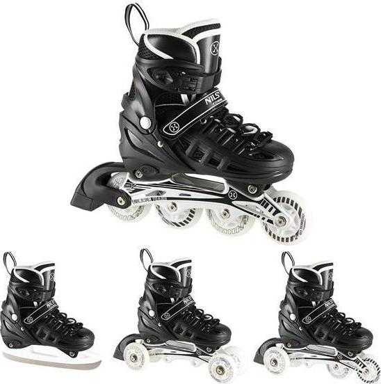 Riedučiai/pačiūžos Nils Extreme NH10905 juodi - PU80 mm/82A (L 39-42)
