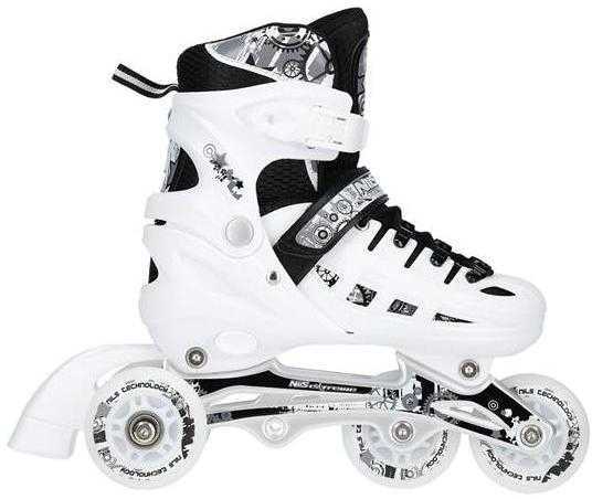 Riedučiai/pačiūžos Nils Extreme NH10905 juodi - PU80 mm/82A (L 39-42)