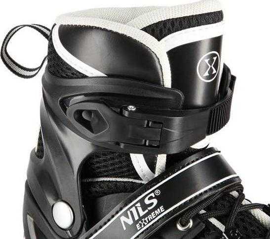 Riedučiai/pačiūžos Nils Extreme NH10905 juodi - PU80 mm/82A (L 39-42)