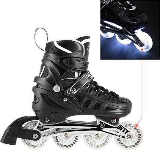Riedučiai/pačiūžos Nils Extreme NH10905 juodi - PU80 mm/82A (L 39-42)