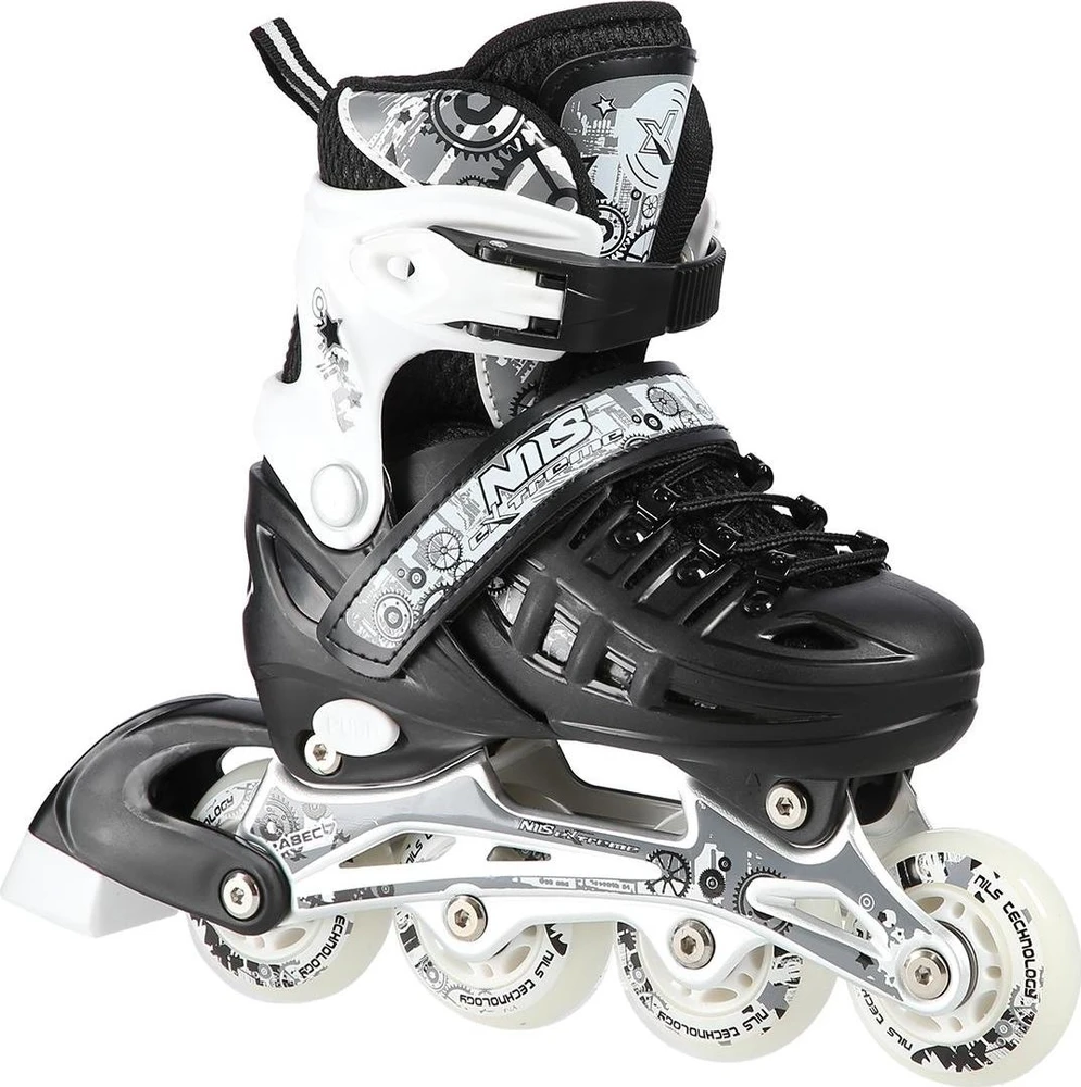 Riedučiai/pačiūžos Nils Extreme NH10905 juodi - PU80 mm/82A (L 39-42)