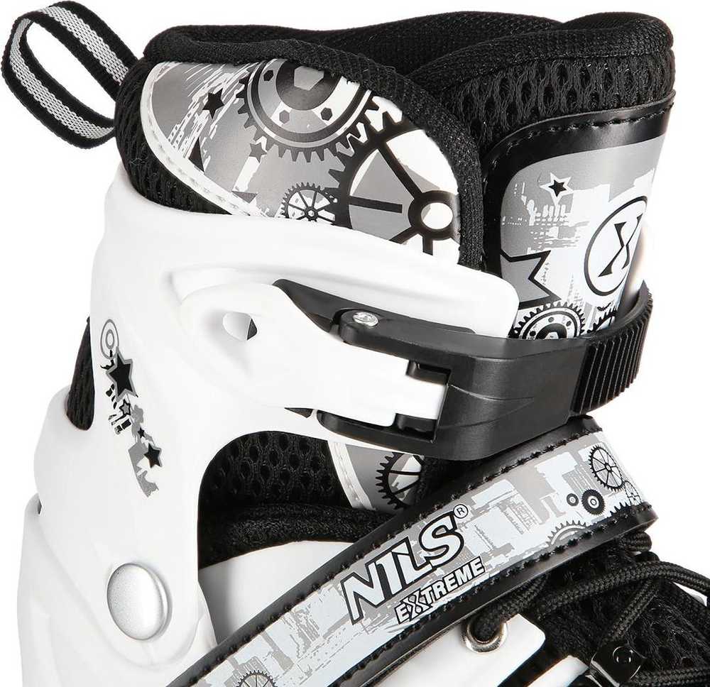 Riedučiai/pačiūžos Nils Extreme NH10905 juodi - PU80 mm/82A (L 39-42)